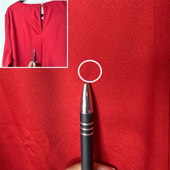 J.Crew Winter Garden Dress in Deep Ruby Size 20 Silky Satin Crepe Ruffles Party - Picture 6 of 8